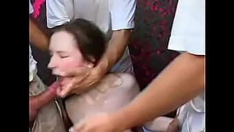 Teen'S Extreme Pleasure In A Gangbang With Creampie Finale