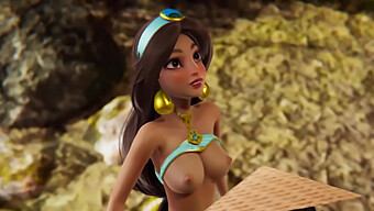 Jasmine'S Wild Encounter With A Disney-Inspired Transsexual In 3d