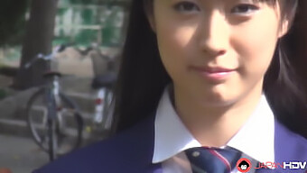 Tomomi Motozawa In School Uniform Gives Her Classmate A Wet And Wild Experience.