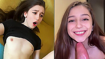 Las Habilidades De Garganta Profunda Y Por Detrás De Dasha Impresionan A Su Compañero De Cuarto En Este Video Universitario