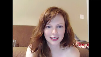 Adorable 18-Year-Old Webcam Performer With Red Hair