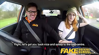 Redheaded Minx Gets Better Sex Education From Her Partner Than Driving Lessons