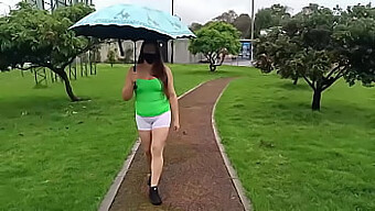 A Colombian Wife'S Compilation Of Public And Interracial Sex, With Emphasis On Her Large Cameltoe And Natural Tits