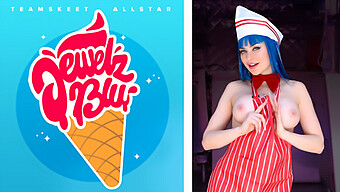 Jewelz Blu'S Intense Orgasm With Ice Cream - Teamskeet'S All Stars Collection