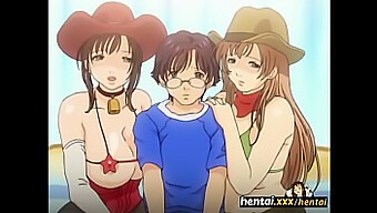 Cuti Bertuah Geek Ketika Gadis-Gadis Berpayudara Besar Berkongsi Aset Mereka - Threesome Anime Hentai