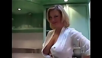 Stunning Finnish mature woman seductively smokes in homemade video