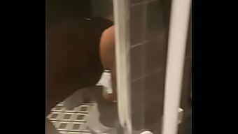 Public Restroom Tryst: Getting Fucked From Behind