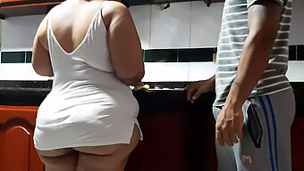 Amateur Homemade Video Of Best Friend'S Mom In The Kitchen Without Panties