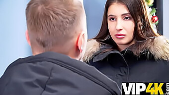 Russian Teen Monica A. Gets Seduced By Debt Collector In Steamy Encounter