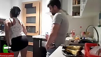 Intense Kitchen Sex Session With Facial Finish