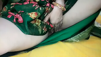 A Youthful Asian Woman Undresses From Her Saree And Lingerie