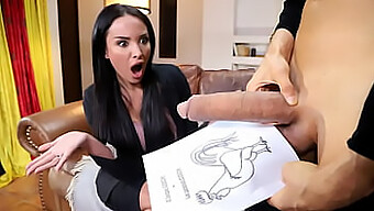 Anissa Kate, Smyslná Francouzská Učitelka, Zvládá Obrovský Bílý Penis