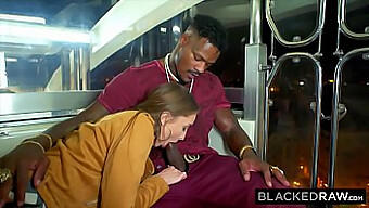 Brunette beauty gets pounded relentlessly by a commanding black man