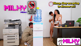 I Forbid You! The Cleaner Stumbles Upon The Secretary Having Sex With Her Boss.