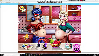 Pregnant Elsa And Ladybug: Two Pregnant Women Indulging In Sexual Desires