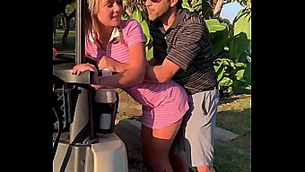 Gabbie Carter, A Young Blonde With Large Natural Breasts, Scores A Perfect Hole-In-One