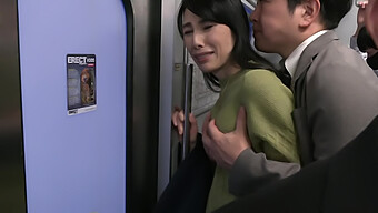 A Japanese Mature Woman Experiences A Train Ride Of Pleasure