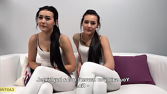 Twin Sisters Audition For Porn Roles With Threesome And Big Cock Action