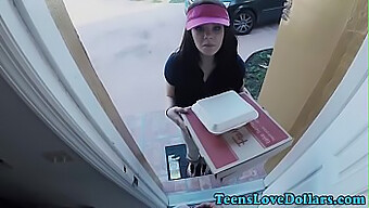 Teen Delivery Driver Receives Facial From Customer