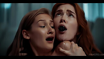 Redhead Jia Lissa Gets Possessed By An Alien And 69s With Tiffany Tatum In Bdsm And Femdom Scene